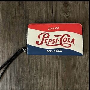 Coach Pepsi-Cola Red White Blue Wallet